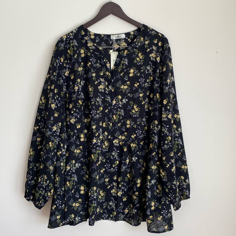Agnes Orinda long sleeve blouse size 3x